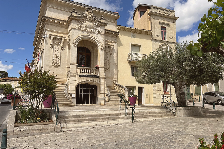 Mairie du village de Nissan-lez-Enserune, dans l'Hérault